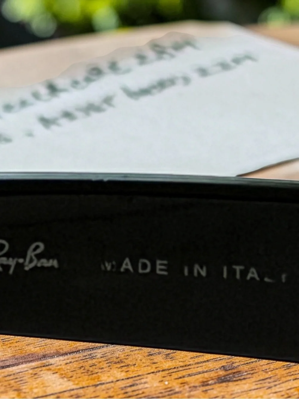 Ray-Ban Black Frame Sunglasses with Dark Lenses